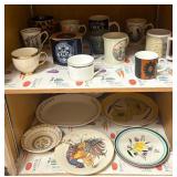 N1 - LOT OF COLLECTIBLE MUGS & PLATES (K83)