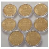 N1 - LTD ED RAMPART CASINO GAMING TOKENS (B100)