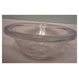 N1 - VINTAGE ETCHED CRYSTAL BOWL (K58)
