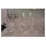 N1 - MIXED LOT OF VINTAGE STEMWARE (K59)