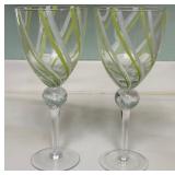 N1 - EASTERN DESIGN TUSCAN TERRA STEMWARE (K61)