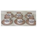 N1 -SUSIE COOPER BONE CHINA DEMITASSE CUPS/SAUCERS
