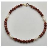N1 - 7' BRACELET WITH FRESHWATER PEARLS & 14K GOLD