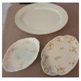 N1 - THREE HAVILAND & LMOGES PLATES (B126)