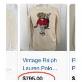 N1 - RALPH LAUREN GOLF SWEATER SIZE S (M30)
