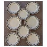 N1 - EIGHT PIECES MINTON BONE CHINA PLATES (B118)