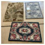 N1 - LOT OF THREE THROW RUGS (G84)