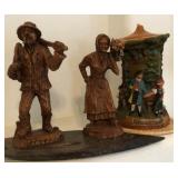 J1 - LOT OF THREE COLLECTIBLE FIGURINES (L38)