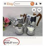 J1 - CRUET SET, COFFEE POT, C&S SET (D49)