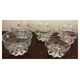 J1 - LOT OF FIVE GLASS BOWLS (L33)