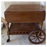 J1 - VINTAGE WOODEN TEA CART (D82)