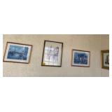 J1 - FOUR PIECES FRAMED ART (D16)