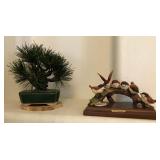 J1 - BONSAI TREE & BIRDS FIGURINE (L37)