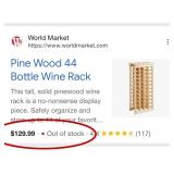 J1 - WOODEN WINE RACK (M72)