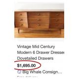J1 - MCM NINE-DRAWER DRESSER (M27)