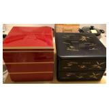 J1 - LOT OF TWO KEEPSAKE / JEWELRY BOXES (M83)