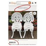 J1 - GARDEN TABLE WITH TWO CHAIRS