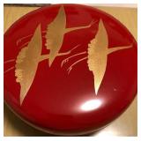 J1 - DECORATIVE ENAMELWARE KEEPSAKE BOX (M105)