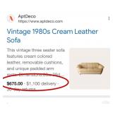 J1 - PAIR OF WHITE LEATHER SOFAS