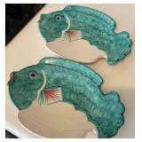 J1 - TWO CERAMIC FISH DISHES (K67)