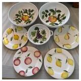 J1 - LOT OF CERAMIC BOWLS & PLATES(D27)
