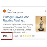 J1 - LOT OF TWO CLOWN FIGURINES (D11)