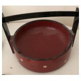 J1 - VINTAGE WOODEN BASKET (B9)