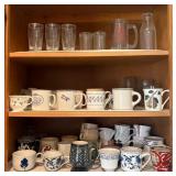 J1 - MIXED LOT OF GLASSWARE & MUGS (K21)
