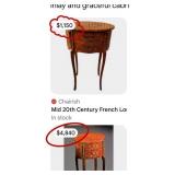 J1 - VINTAGE DRUM-STYLE SIDE TABLE (L15)