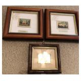 J1 - THREE PIECES FRAMED ART (L66)
