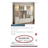 J1 - WHITE 3-PIECE ENTERTAINMENT UNIT