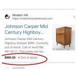 J1 - MID-CENTURY-STYLE DRESSER (M5)
