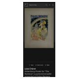 M - FOLIES BERGERE PRINT FRAMED 29X23' (E124)
