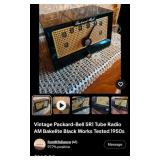 M - VINTAGE PACKARD BELL RADIO (E25)