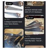 M - SIX VINTAGE HAND SAWS (G157)