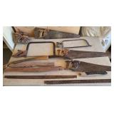 M - LOT OF VINTAGE HAND SAWS (G159)