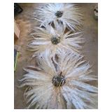 M - THREE ZUCKER FEATHER ART PIECES (E123)