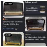 M - VINTAGE GENERAL ELECTRIC RADIO (E4)