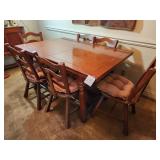 M - DINING TABLE WITH SIX CHAIRS (L9)