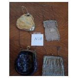 M - FOUR VINTAGE EVENING BAGS (N28)