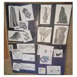 M - MIXED LOT OF TECHNICAL ILLUSTRATIONS (O29)