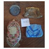 M - FOUR VINTAGE EVENING BAGS (N22)