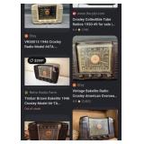 M - VINTAGE CROSLEY TUBE RADIO (E11)