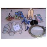 M - MIXED LOT OF STAINED GLASS (G70)