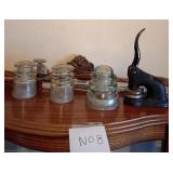 M - GLASS INSULATORS, VINTAGE IMBOSSING PRESS