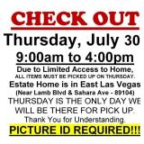 AUCTION PICK UP DAY & HOURS