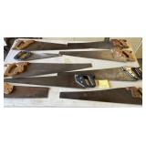 M - LOT OF VINTAGE HAND SAWS (G30)