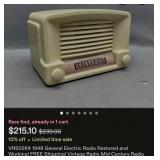M - VINTAGE GENERAL ELECTRIC RADIO (E24)