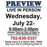 PREVIEW LIVE IN PERSON - Wednesday, July 22nd