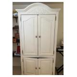 J2 - WHITE WARDROBE ARMOIRE (B2)
